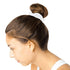 Pack of 12 Cotton Hair Scrunchies - Solid Color Ponytail Holders for Girls (Black)