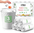 Teivio 3 Gallon 150 Counts Strong Trash Bags, Clear Garbage Bags for Home Office Kitchen