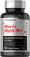 Horbaeach Men's Multivitamin 50 Plus | 60 Caplets | Non-GMO & Gluten Free Supplement