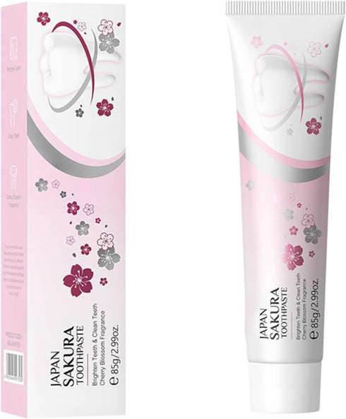 Manyakai Sakura Infused Daily Care Toothpaste - for a Refreshing Clean and Confident Smile White One Size