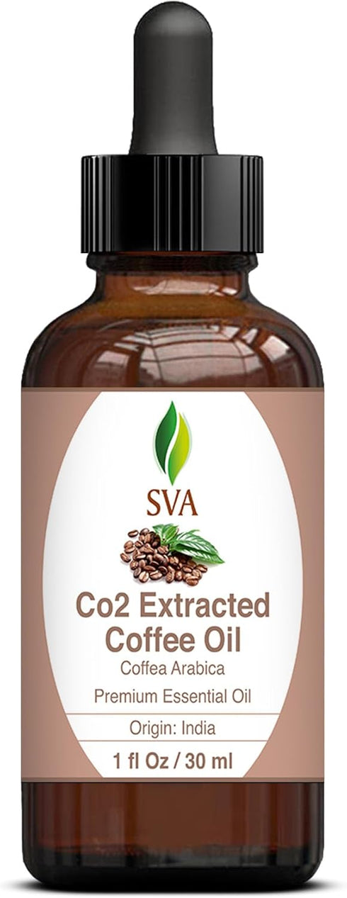 SVA Coffee Essential Oil – 1 Fl Oz – 100% Natural Coffee Oil for Diffuser, Hair Care, Face, Skin Care, Aromatherapy,