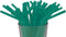 Made in USA Pack of 250 Flexible Disposable Plastic Drinking Straws (8.25" X 0.23", Green)