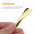3pcs Makeup Spatula - Small Alloy Face Cream Spoon for Reusable Mask Scoop and Beauty Tools (Golden)