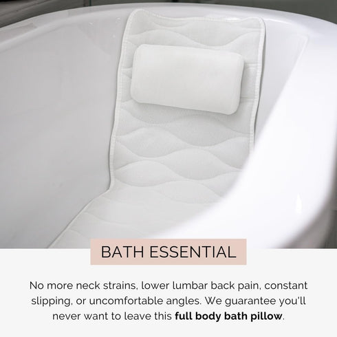 Our Full Body Bath Pillow - Ideal Bathtub Accessory for Relaxing Bath Gifts for Women