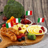 JAVD CYPS 100 Pcs Italy Flag Toothpick Flags, Mini Stick Cupcake Toppers for Party Decoration and Celebration