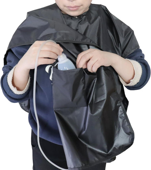 Waterproof Post Surgery Shower Cape, Water Resistant Garment with Pockets for Mastectomy & Shoulder Surgery Protection