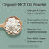 Sports Research Organic MCT Oil Powder - Keto & Vegan MCTs C8, C10 from Coconuts, Unflavored, 10.6 oz