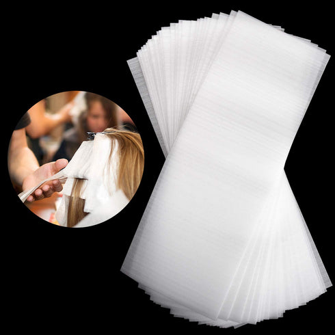 Noverlife 100PCS Reusable Foam Hair Wraps, Large Size Henna Repellent Hair Tint Paper for Salon Hair Coloring