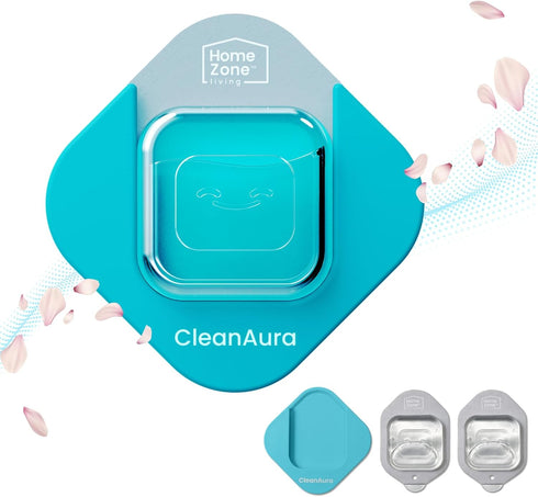 Home Zone Living CleanAura Air Freshener Scent Pod Home Kit, Cherry Blossom Scent, Removes Trash Can Odors