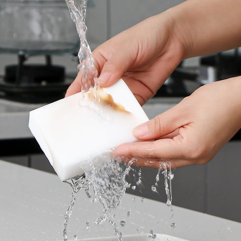 Magic Sponges Eraser, 10 Pack, Melamine Sponge in Bulk, Long Lasting Cleaning Sponge for Kitchen, Bathroom