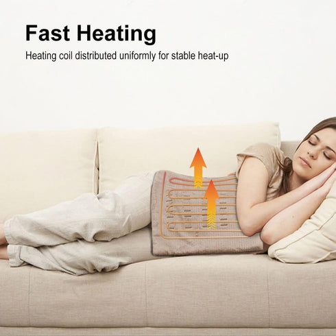 Heating Pad with Fast-Heating Technology for Back/Waist/Abdomen/Shoulder/Neck Pain Relief - Moist and Dry Heat Therapy