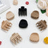 Small Hair Clips for Thin, Fine, and Short Hair - 8 Pcs Cute Matte Claw Clips with Double Row Teeth