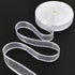 TONIFUL 1 Inch x 25 Yards White Sheer Organza Ribbon with Satin Chiffon for Gift Wrapping and Party Decoration