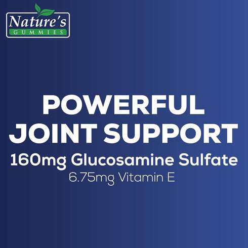 Joint Support Supplement - Extra Strength Glucosamine Gummy - 60 Gummies - Supports Joint Health & Flexibility