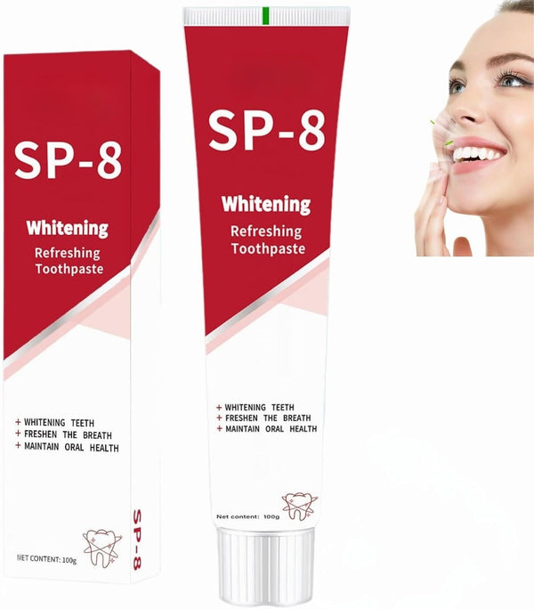 QIMHETU SP-8 Probiotic Toothpaste, SP8 Toothpaste Fresh Breath, Deep Cleaning Care (01)