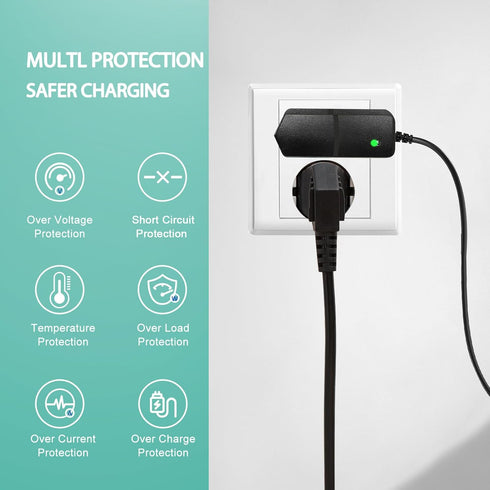 YDRANT 12v 12v 12.6v 1.0A 12.6v 12V) Massage Gun Charger ~ Charger for (Universal Massage Gun Power Cord Switch Power