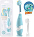 Papablic Toddler Sonic Electric Toothbrush for Ages 1-3, Baby Toothbrush with Cute Dino Cover and Smart LED Timer