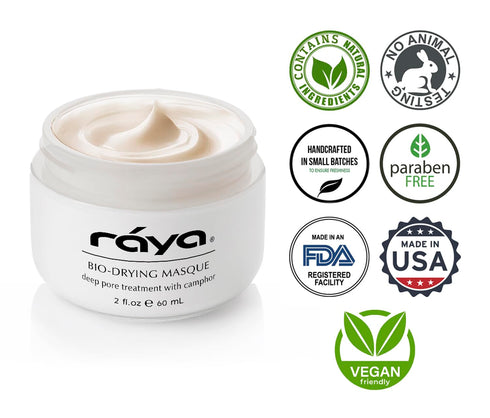 Raya Bio-Drying Masque (710), Facial Treatment Mask for Oily Skin, Helps Dry Up Blemishes