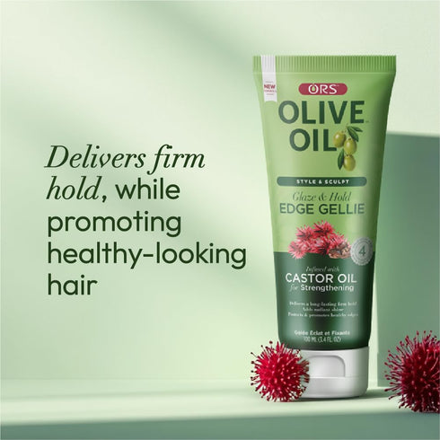 ORS Style & Sculpt Edge Gellie with Castor Oil, 3.5 Ounces for Strengthening