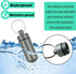 EFFIET 5 Packs Mini Keychain Pill Holder Fob, Waterproof Portable Tablets Container Case for Outdoor Camping