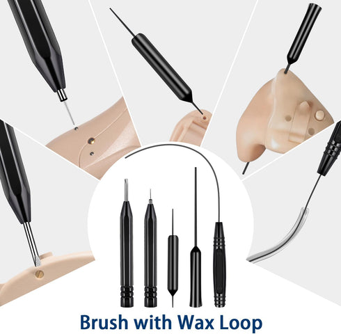 11 pcs Hearing Aid Cleaning Kit with Case, Cleaning Tools for Headset, Earbuds, Earphones, and Brushes