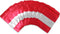 50 Pieces Smell Proof Red Resealable Matte Metallic Ziplock Bags, 6.3 * 9.4 In Stand Up Food Storage Bags with Window