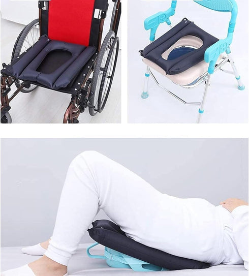 Generic Inflatable Seat Cushion Medical Pillow Orthopedic Ring Cushion with Pump Breathable Nursing Bed Sore Pad