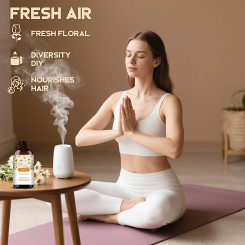 Set, 16oz 4oz Lavender & Chamomile Essential Oils & Pure Natural Scent for Diffusers, Aromatherapy, Candle & Soap