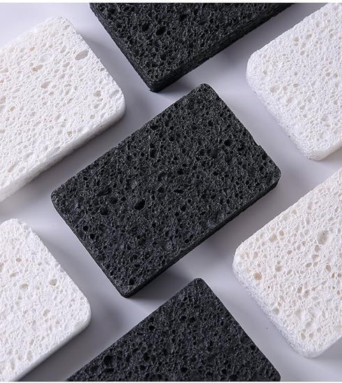 12-Pack Non-Scratch Scrub Sponges for Dishes, Cleaning Sponges for Kitchen and Home (Black)