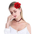 inSowni 16 Pack Big Rose Flower Hair Clips, Brooch Pins Accessories for Women and Girls, 16PCS S1
