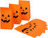 Tatuo Halloween Pumpkin Paper Bags, 24 Pieces Flat Bottom Bags for Candy Present Crafting Lunch