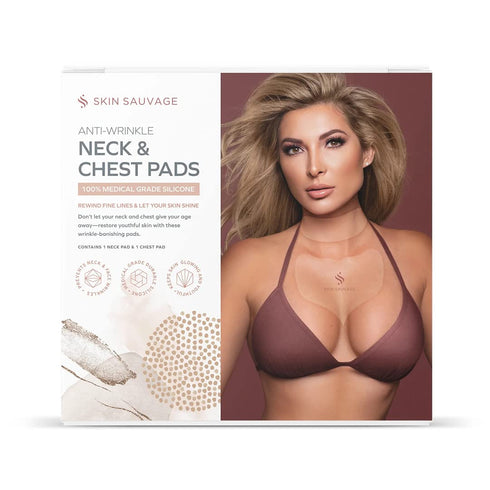 Neck and Chest Wrinkle Pads, Anti-Aging Skin Firming Lift for Fine Lines & Sagging, Reusable Silicone Pads