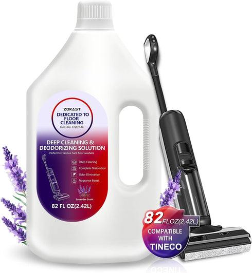 ZORAST Lavender Floor Cleaning Solution, 82 FL OZ, Deep Cleans for Multiple Hard