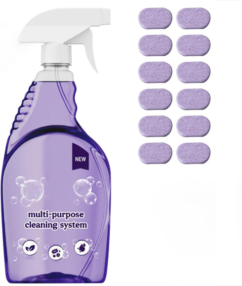 Wanban The All-In-One Multi Purpose Cleaning System with Cleaning Tablets - Cleaning Spray