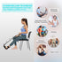 Foot and Calf Stretcher Strap for Plantar Fasciitis, Heel Spurs, Foot Drop, Achilles Tendonitis, Black