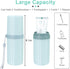 Travel Toothbrush Holder, Large Cup Case for Toothbrush & Toothpaste, Portable for Business Trip