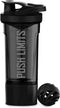 Artoid Mode Inspirational Fitness Protein Shaker Bottle 24-Ounce, Dual Mixing Technology with Storage Box Included