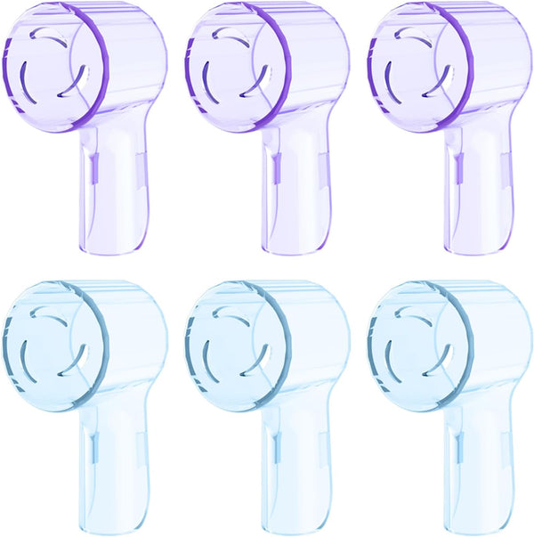 6 Pack Toothbrush Dustproof Cover for Oral B iO Ultimate Clean Gentle Care Replacement Heads and iO Series 3 4 5 6 7 7G
