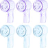 6 Pack Toothbrush Dustproof Cover for Oral B iO Ultimate Clean Gentle Care Replacement Heads and iO Series 3 4 5 6 7 7G