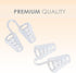 Nose Vent Sinus Relief Dilator (Pack of 12 Large Size) - Reusable Silicone Vents for Nasal Snorers by Mobi Lock