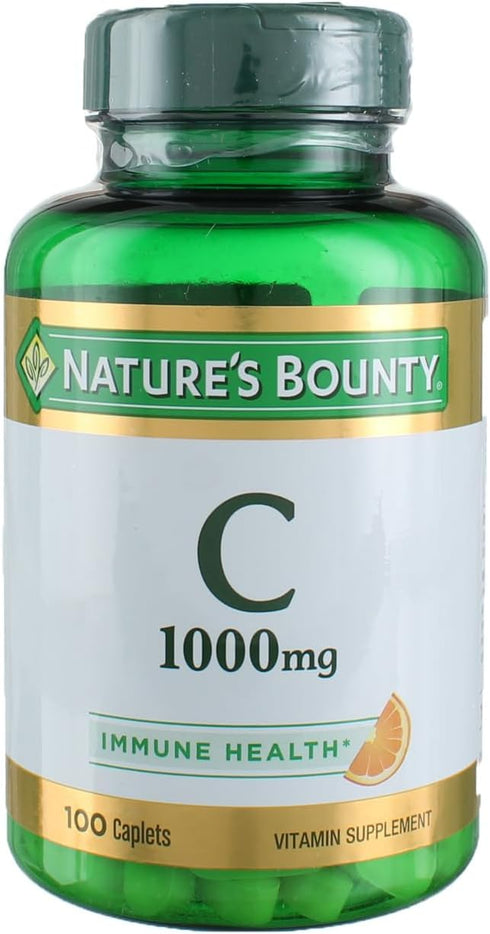 Nature's Bounty Vitamin C - 1000mg, 100 Caplets (Pack of 3)