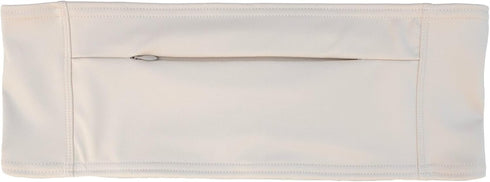 Beige Double Pocket Belt for T1D Insulin Pump, Glucose Monitor, Smartphone, Accessories, Epipen, Medical Devices (Size
