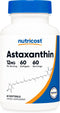 Nutricost Astaxanthin 12mg, 60 Softgels, Non-GMO and Gluten Free, 2 Month Supply