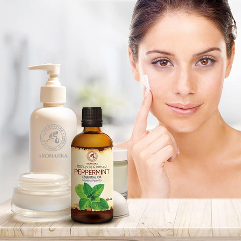 Peppermint Essential Oil 3.4 Fl Oz - 100% Pure & Natural Mint Oil for Home Fragrance, Aromatherapy, Body Care