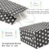 Small Polka Dot Gift Bags, Black Kraft Paper Bags with Handles for Party Favors, 12 PCS