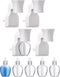 Sratte 4 Pieces Plug in Diffuser - WallFlower Fragrance Oil Diffuser with 6 Empty Bottles for Essential Oils