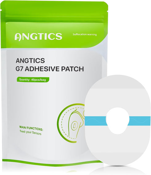 Dexcom G7 Adhesive Patches, 40 Pack Waterproof Overpatch, Premium Transparent, Hypoallergenic