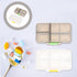 SOPOTUTU 2pcs, 9-Compartment Portable Medicine Organizer Box Weekly Pill Container, Large Capacity Travel Medicine Case