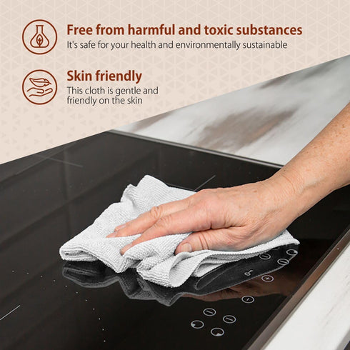 Microfiber Cleaning Cloth Roll, 85 Pack Tear-Away Towels, Reusable Cleaning Rags for Cars and Household Supplies