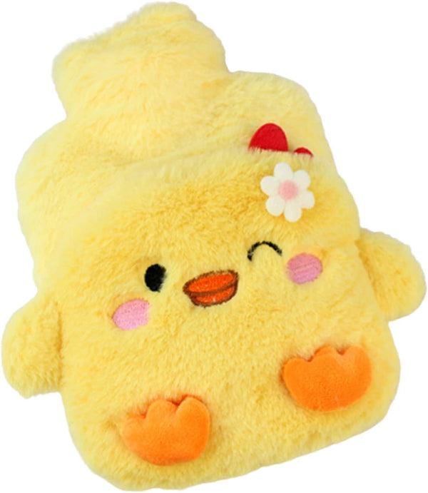 LIUHUIZEYU 3D Cartoon Pattern Hot Water Bag, Plush Cover Hot Water Bottle,500ml Warm